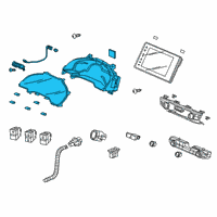 OEM 2021 Honda Clarity METER, COMBINATION Diagram - 78100-TRW-A03