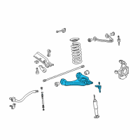 OEM GMC Sierra 1500 HD Lower Control Arm Diagram - 12478067