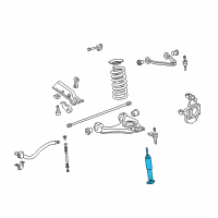 OEM 2005 GMC Sierra 1500 HD Front Shock Absorber Kit Diagram - 19168179