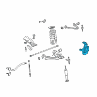 OEM Chevrolet Silverado 1500 HD Knuckle Steering (LH) Diagram - 26091750