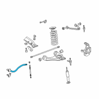 OEM 2002 Chevrolet Silverado 1500 HD Shaft-Front Stabilizer Diagram - 15713265