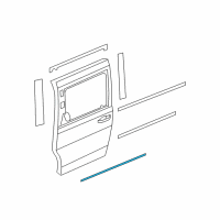 OEM Chrysler WEATHERSTRIP-Sliding Door Secondary Diagram - 5020841AE