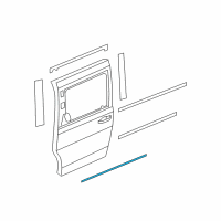 OEM 2019 Dodge Grand Caravan WEATHERSTRIP-Sliding Door Secondary Diagram - 5020841AE