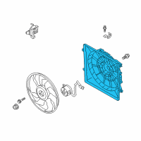 OEM Kia Sorento SHROUD-Radiator Diagram - 25350C6600