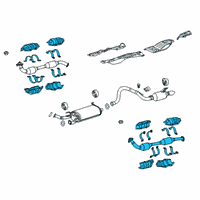 OEM 2019 Toyota Land Cruiser Converter & Pipe Diagram - 17450-38070