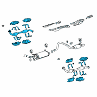 OEM 2016 Toyota Land Cruiser Converter & Pipe Diagram - 17410-38310