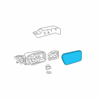 OEM 2010 Ford Fusion Mirror Glass Diagram - 6E5Z-17K707-C