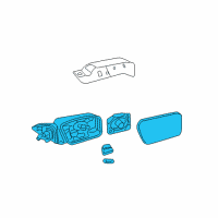 OEM 2012 Ford Fusion Mirror Assembly Diagram - BE5Z-17682-AA