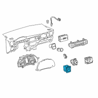 OEM 2018 Toyota Corolla iM Mirror Switch Diagram - 84870-12250