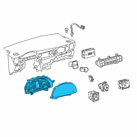 OEM 2018 Toyota Corolla iM Cluster Assembly Diagram - 83800-1AK70