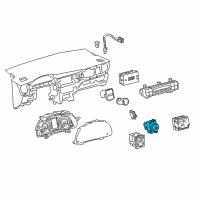 OEM 2017 Toyota Corolla iM Hazard Switch Diagram - 84332-12580