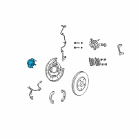 OEM Chrysler Sebring Brake Hub And Bearing Diagram - 4766719AB