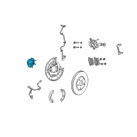 OEM 2017 Jeep Compass Brake Hub And Bearing Diagram - 4766719AB