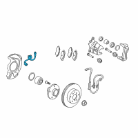 OEM 2019 Toyota Corolla Brake Hose Diagram - 90947-A2076