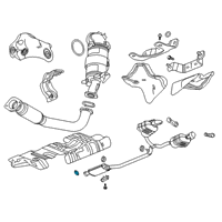 OEM 2022 GMC Acadia Rear Hanger Gasket Diagram - 23436778