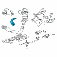 OEM GMC Acadia Converter Shield Diagram - 55501898