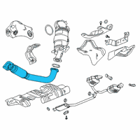 OEM GMC Acadia Front Pipe Diagram - 84595243