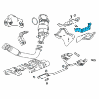 OEM 2021 GMC Acadia Converter & Pipe Brace Diagram - 55500810