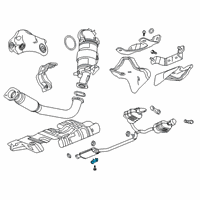 OEM GMC Acadia Muffler & Pipe Hanger Diagram - 84524029