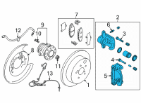 OEM 2015 Scion FR-S Caliper Assembly Diagram - SU003-10549