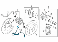 OEM 2022 Toyota GR86 ABS Sensor Diagram - SU003-08841