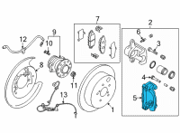 OEM 2017 Toyota 86 Caliper Support Diagram - SU003-00622