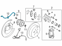 OEM Toyota GR86 Brake Hose Diagram - SU003-10724