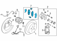 OEM Toyota GR86 Brake Pads Diagram - SU003-10628