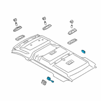 OEM 2017 Ford Transit Connect Reading Lamp Assembly Diagram - BK2Z-13776-K