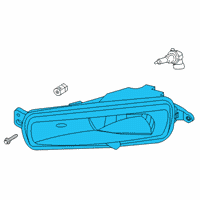 OEM Ford Focus Fog Lamp Diagram - F1EZ-15200-A