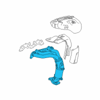 OEM Toyota Camry Exhaust Manifold Diagram - 25051-03030