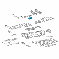 OEM 2019 Lexus LS500h Bracket, Engine Rear Mounting Diagram - 57257-11010