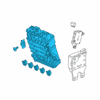 OEM 2017 Acura ILX Box Assembly, Fuse (Rewritable) Diagram - 38200-TX6-A03