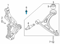 OEM 2022 Hyundai Santa Cruz Bolt-FLANGE Diagram - 11633-14396-K