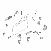 OEM 2006 Infiniti G35 Rod-Key Lock, L Diagram - 80515-AL500