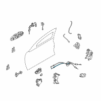 OEM 2004 Infiniti G35 Cable-Front Door Inside Handle Diagram - 80506-AL510