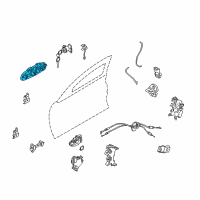 OEM 2003 Infiniti G35 Handle Assembly-Front Door Outside, L Diagram - 80607-AC70B