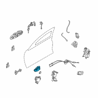 OEM 2007 Infiniti G35 Handle Assembly-Door Inside, R Diagram - 80670-7W000