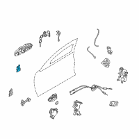 OEM 2007 Nissan 350Z Hinge Assy-Front Door Diagram - 80400-AG00A