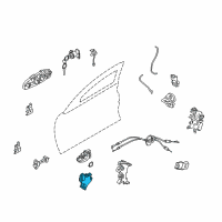 OEM 2004 Infiniti G35 Door Lock Actuator Motor Diagram - 80553-AL500