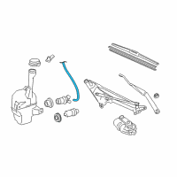 OEM 2011 Toyota Camry Washer Hose Diagram - 90068-33021