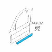 OEM 2004 Nissan Sentra MOULDING - Front Door, RH Diagram - 80870-F4616