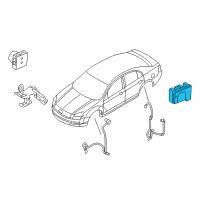 OEM Mercury Milan Control Module Diagram - 6E5Z-2C219-AA