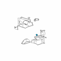 OEM 2002 Cadillac Escalade Holder, Body Side Rear Trim Panel Cup - LH * Pewt*Pewter Diagram - 12476463