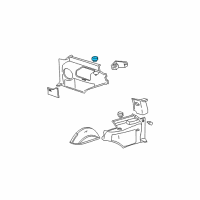 OEM 2000 Chevrolet Tahoe Holder, Body Side Rear Trim Panel Cup - RH*Pewter Diagram - 12476464