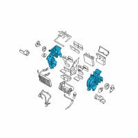 OEM Hyundai Entourage Case-Heater & Evaporator, RH Diagram - 97135-4D000