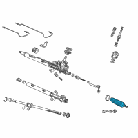 OEM Acura Dust Seal, Tie Rod Diagram - 53534-S3V-A01