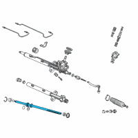 OEM 2001 Acura MDX Rack, Steering Diagram - 53626-S3V-A01