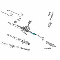 OEM Honda Pilot End Set, Rack Diagram - 53010-S9V-A01