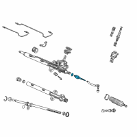 OEM 2008 Honda Pilot End Set, Rack Diagram - 53010-S9V-A01